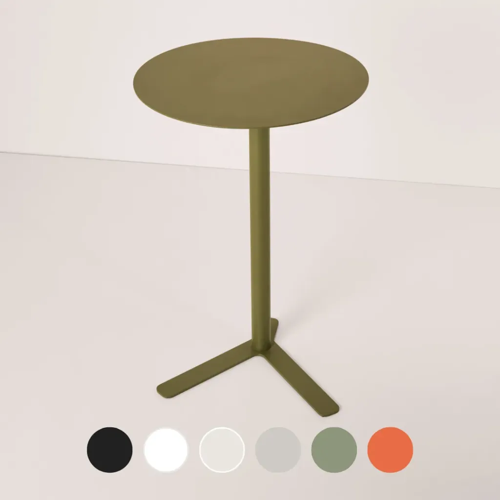 Mesa de Arrime Ferrara D40xH60 - Metal Epoxi
