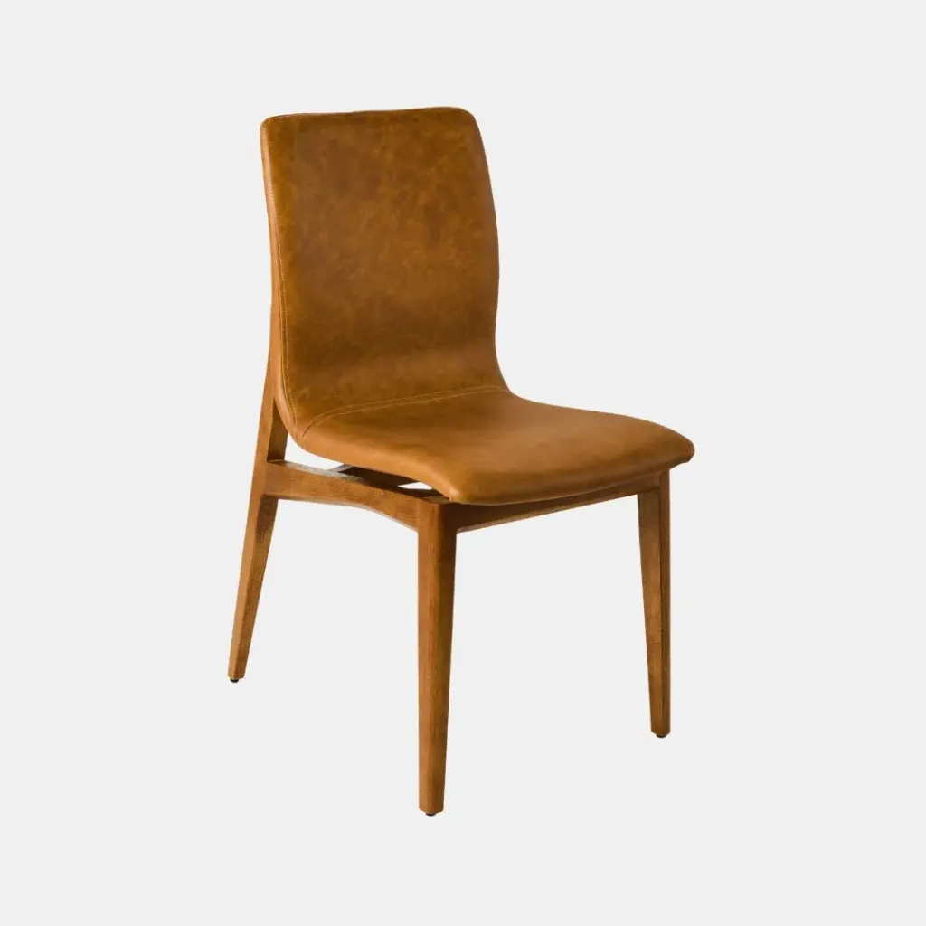 Silla Linus (d) Natural / Cuero Suela