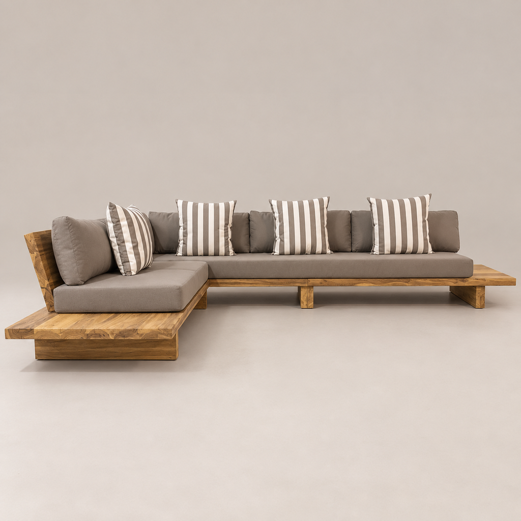 Sillon Pica en L Laurel/Kiri + Tapiceria Outdoor