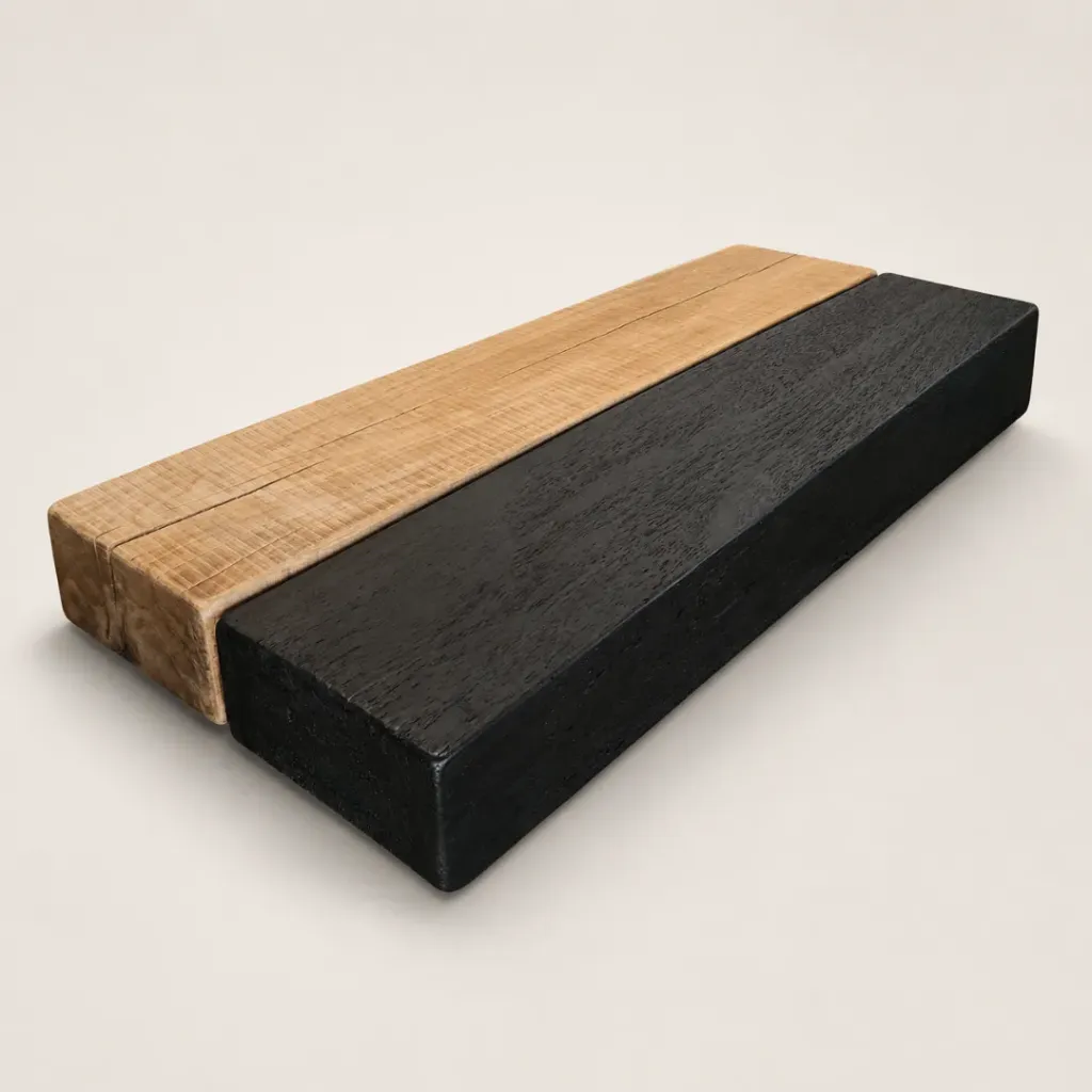Set Mesa Ratona 2 Vigas Combinadas Hasta 200x100xh30 - Guaica y Cedro Moro Negro