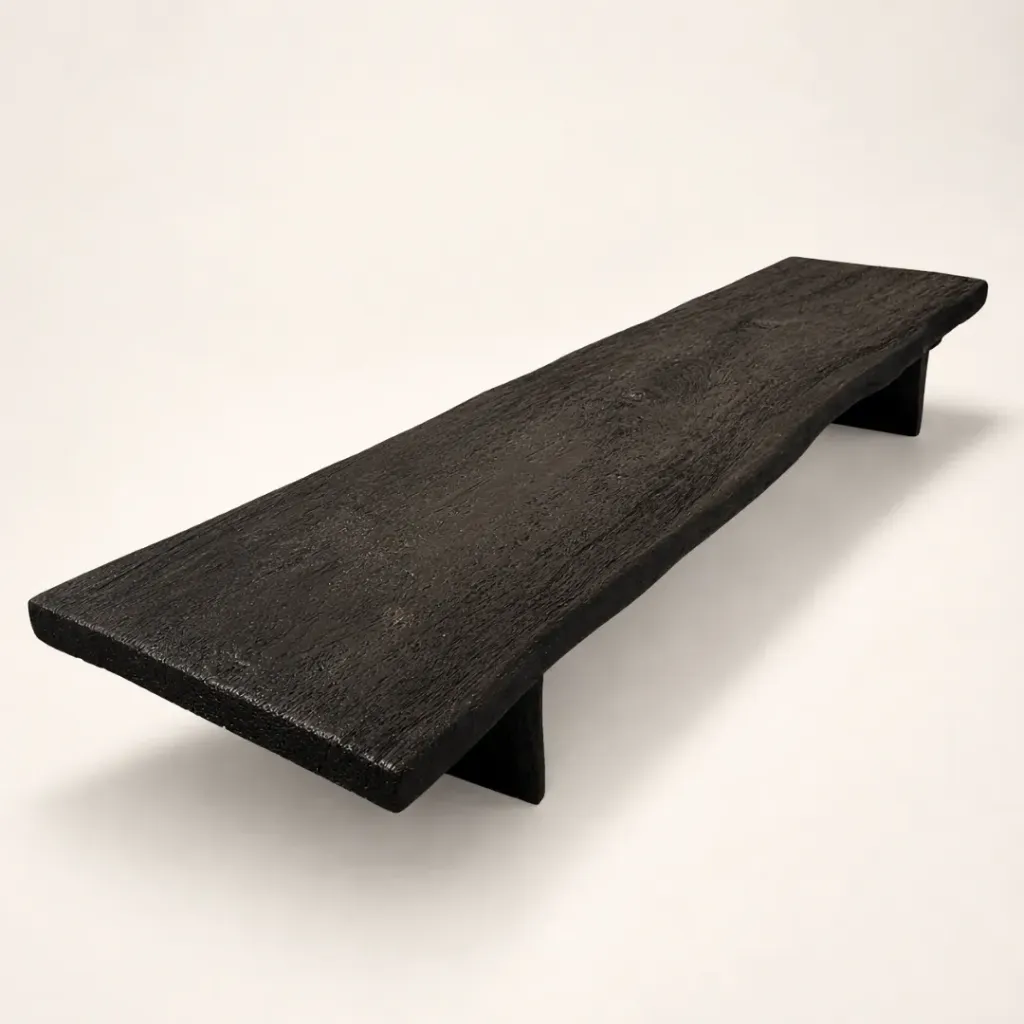 Mesa Ratona Tt Lonja Cedro Moro Negro Hasta 300x65xh37