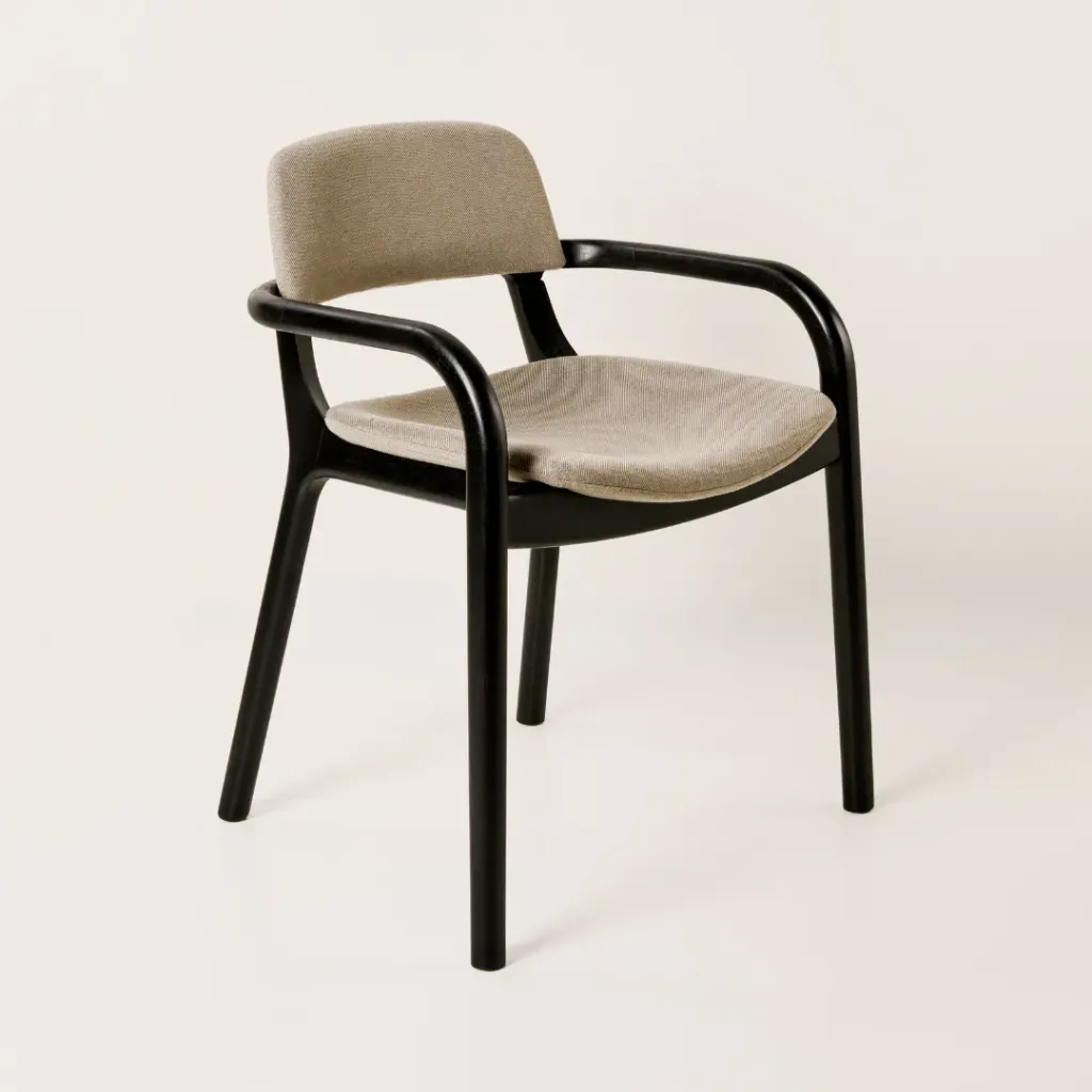 Silla Aera Brazo (q) Negra Tela Vison