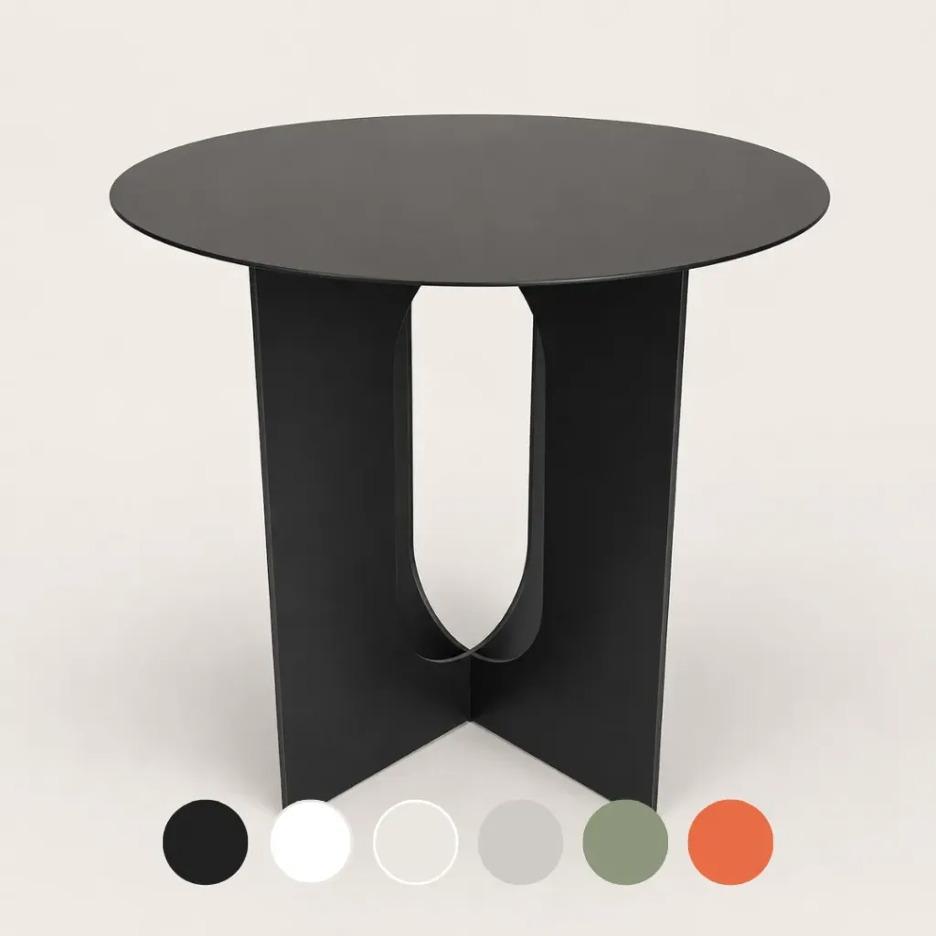Mesa de Costado Siena Alta - D50xH55 - Metal Epoxi