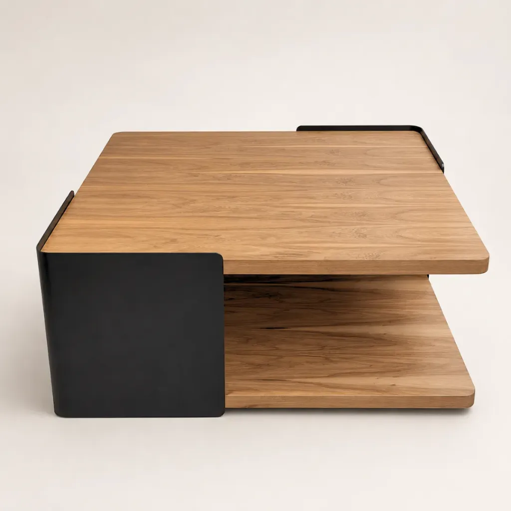 Mesa Ratona Dubai 110x110xh46 Petiribi - Metal Epoxi