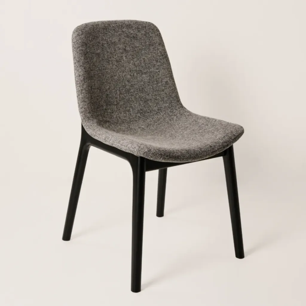 Silla Lynae (l) Negra Tela Gris