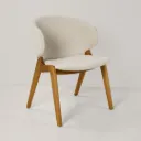 Silla Skin Natural Tela Off White