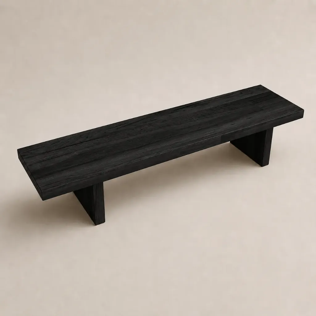 Banco - Mesa Ratona Tt Hasta 200x50xh40 - Laurel/Kiri Negro 3'