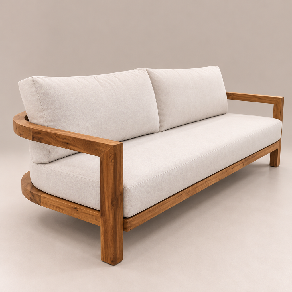 Sillon Curve 3 Cuerpos Laurel 3' Tapiceria Outdoor