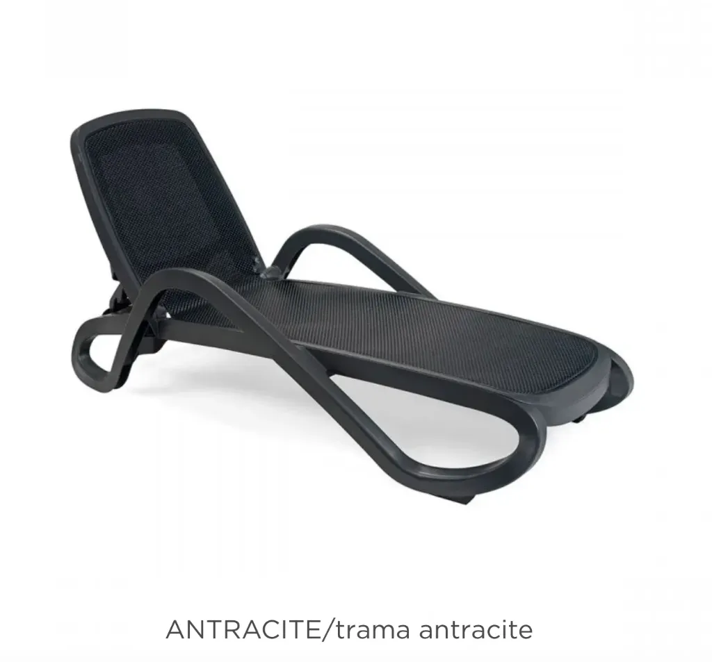 Reposera Alfa Antracite Tela Antracite