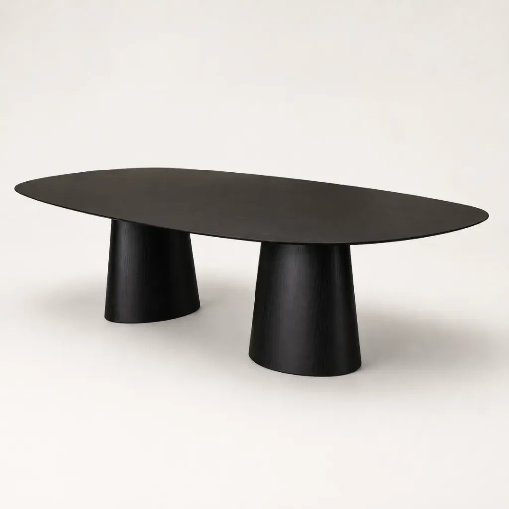 Mesa Alle 250 x 130 Pata Negra o Grafito Tapa Negra