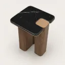 Mesa de Arrime Basalto 40 x 40 x h40