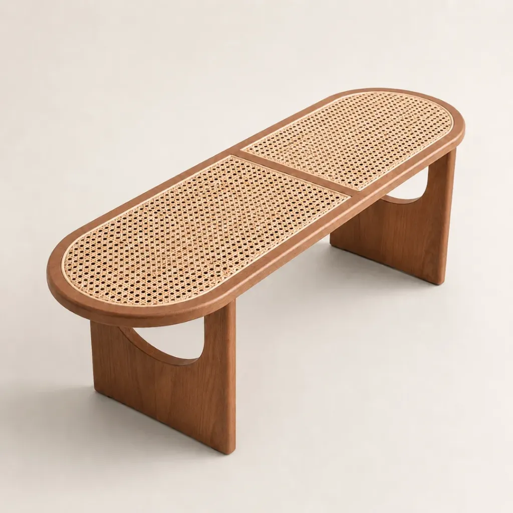 Banqueta Lithuania Natural 120x40xh45