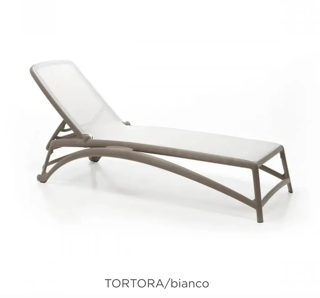 Reposera Atlantico Tortora - Tela Blanca