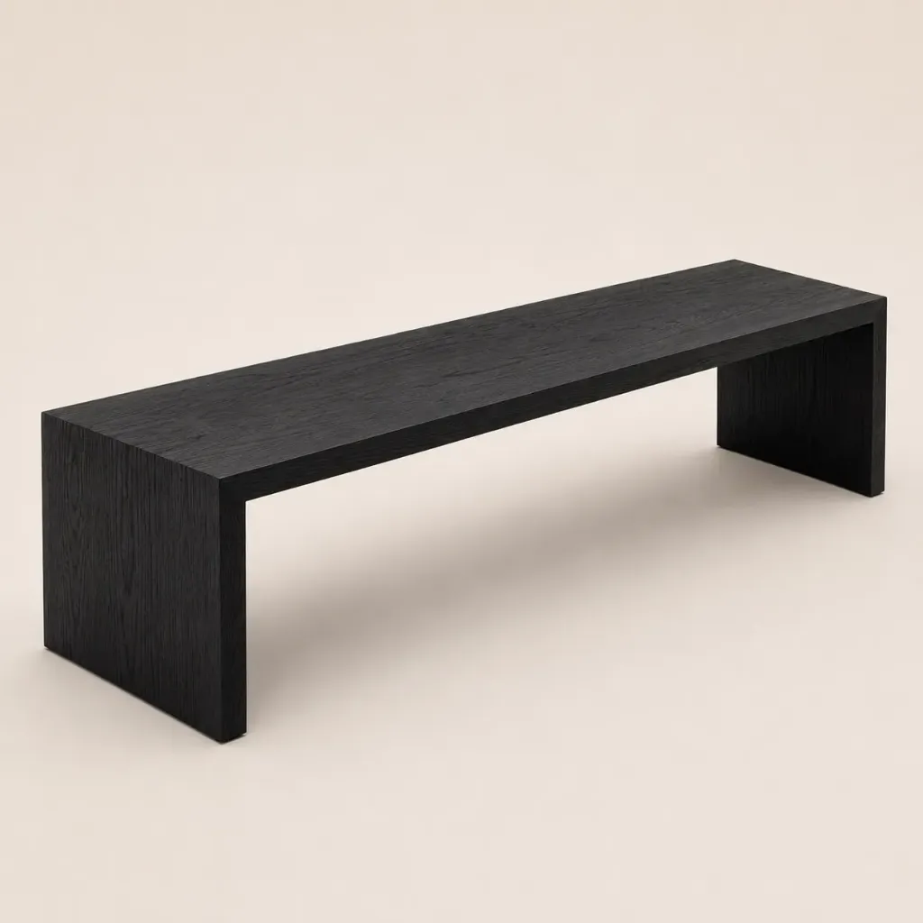 Mesa Ratona Lisboa 150x45xh45 - Paraiso Negro Texturado