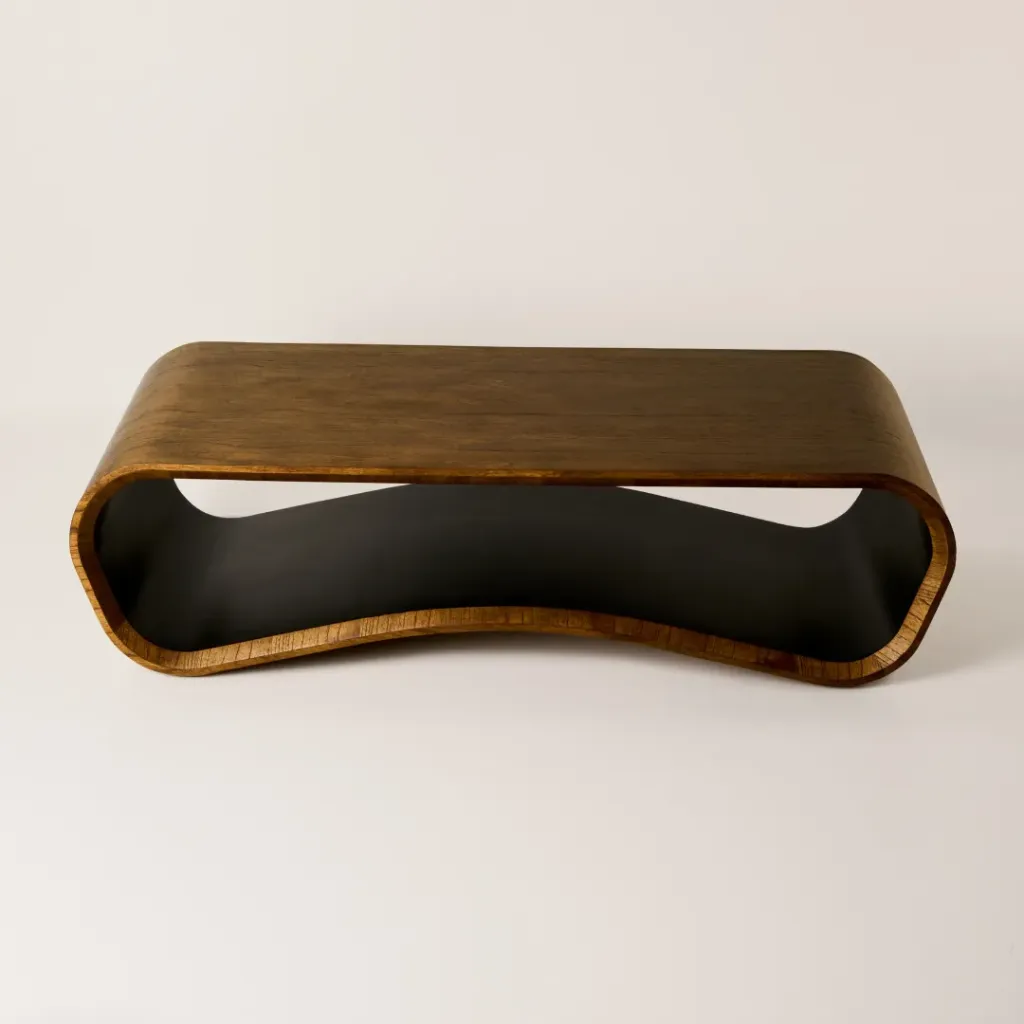 Mesa Akira Natural Interior Negra 120x50