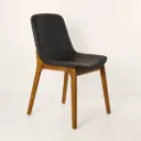 Silla Lynae (t) Natural Cuero Negro
