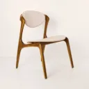 Silla Clara Natural Tela Vison