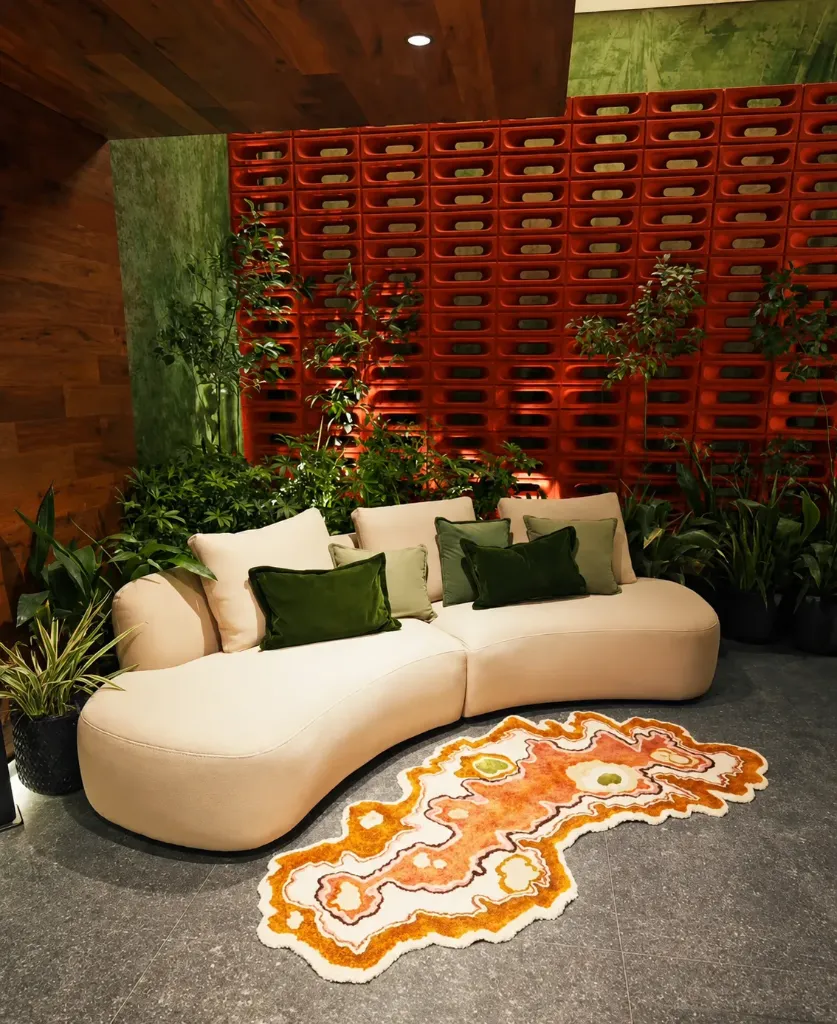 Sillón Agnes Curvo 290 x 95 cm Crudo