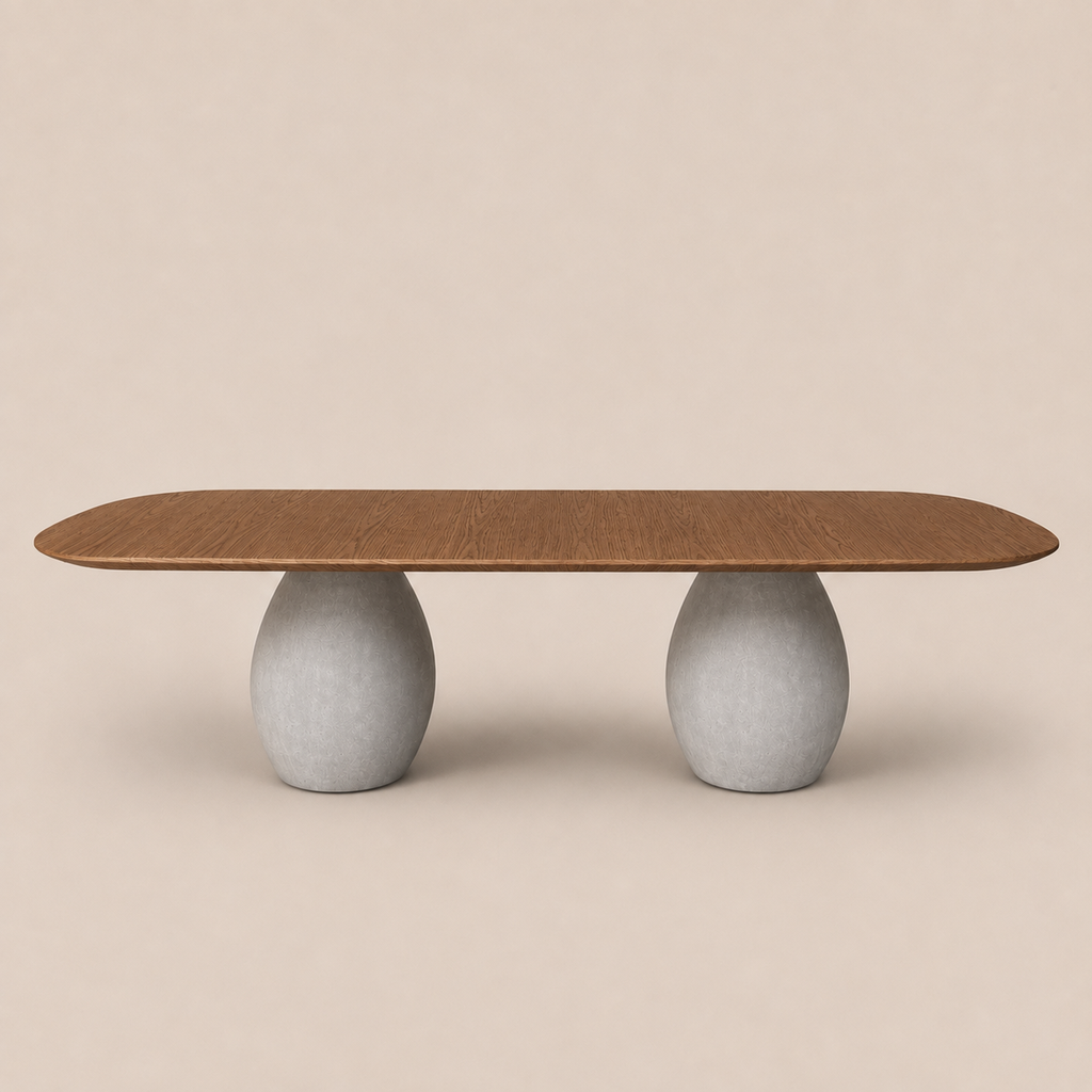 Mesa Verona Alargada 300 x 120 cm Nogueira