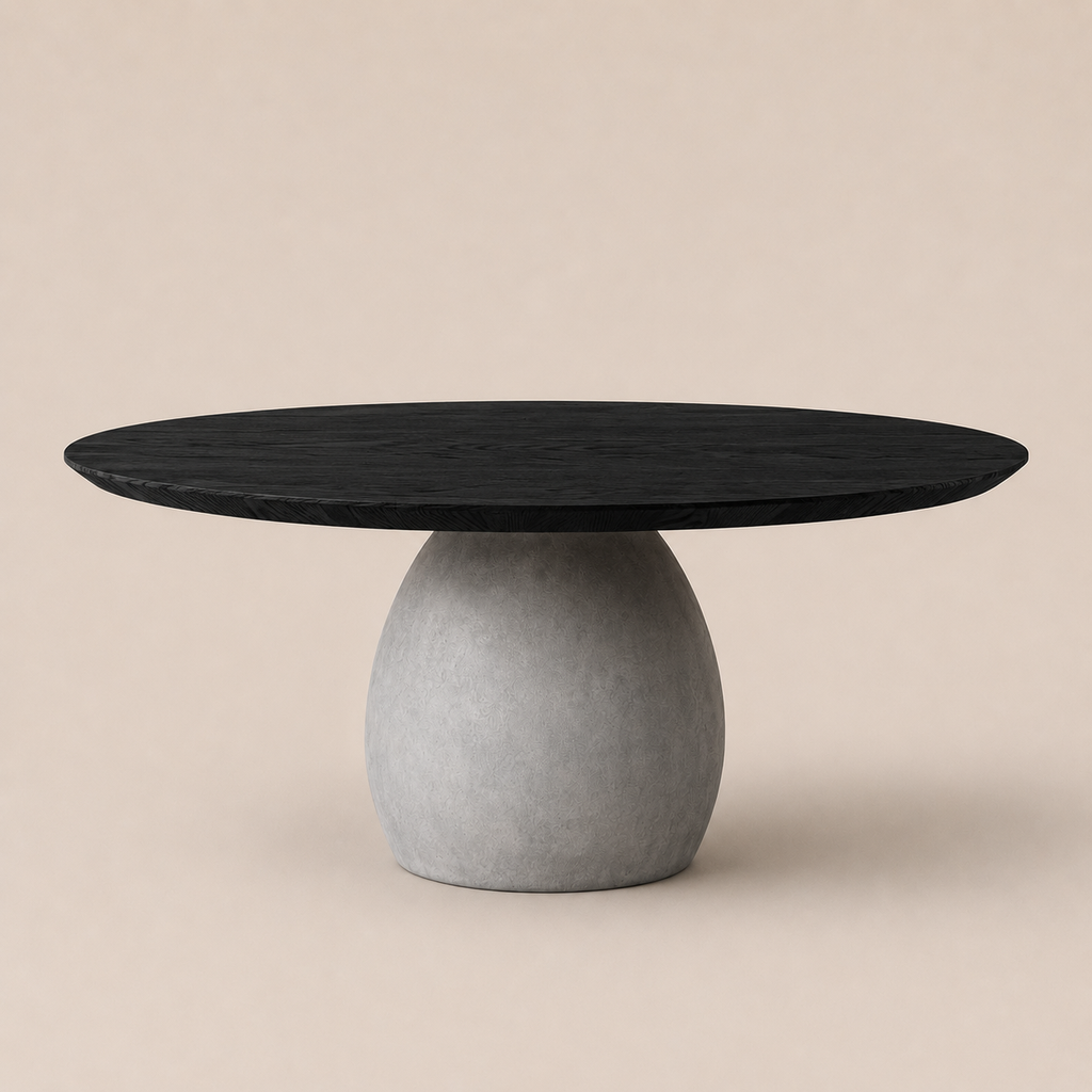 Mesa Verona Redonda Ø 160 cm Negro