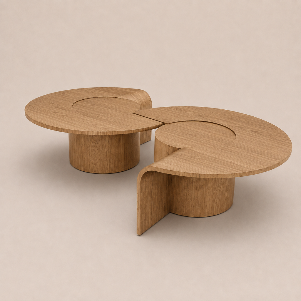 Set de Mesa de Centro Olden Ø90 x h33 cm Petiribí