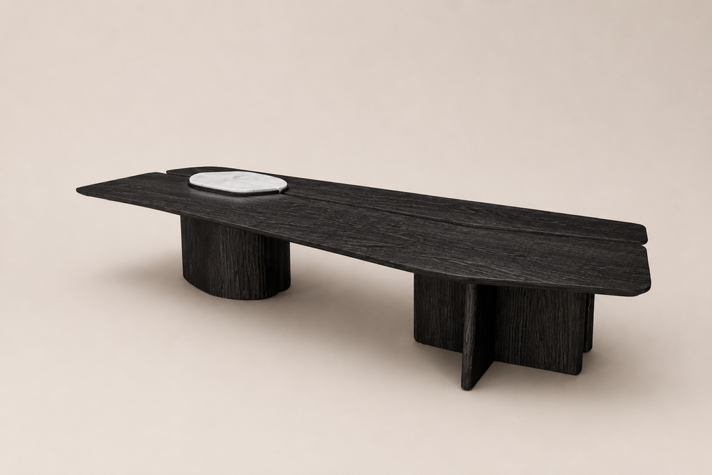 Mesa de Centro Vals Patagonia 160 x 82 x H35 cm Negro
