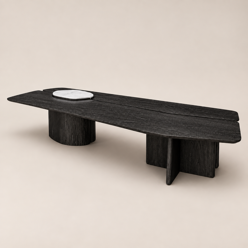 Mesa de Centro Vals Patagonia 160 x 82 x H35 cm Negro
