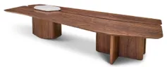 Mesa de Centro Vals Montecristo 180 x 82 x H35 cm Nogueira