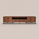 Rack Olden 226 x 45 x H46 cm onix metalizado Nogueira