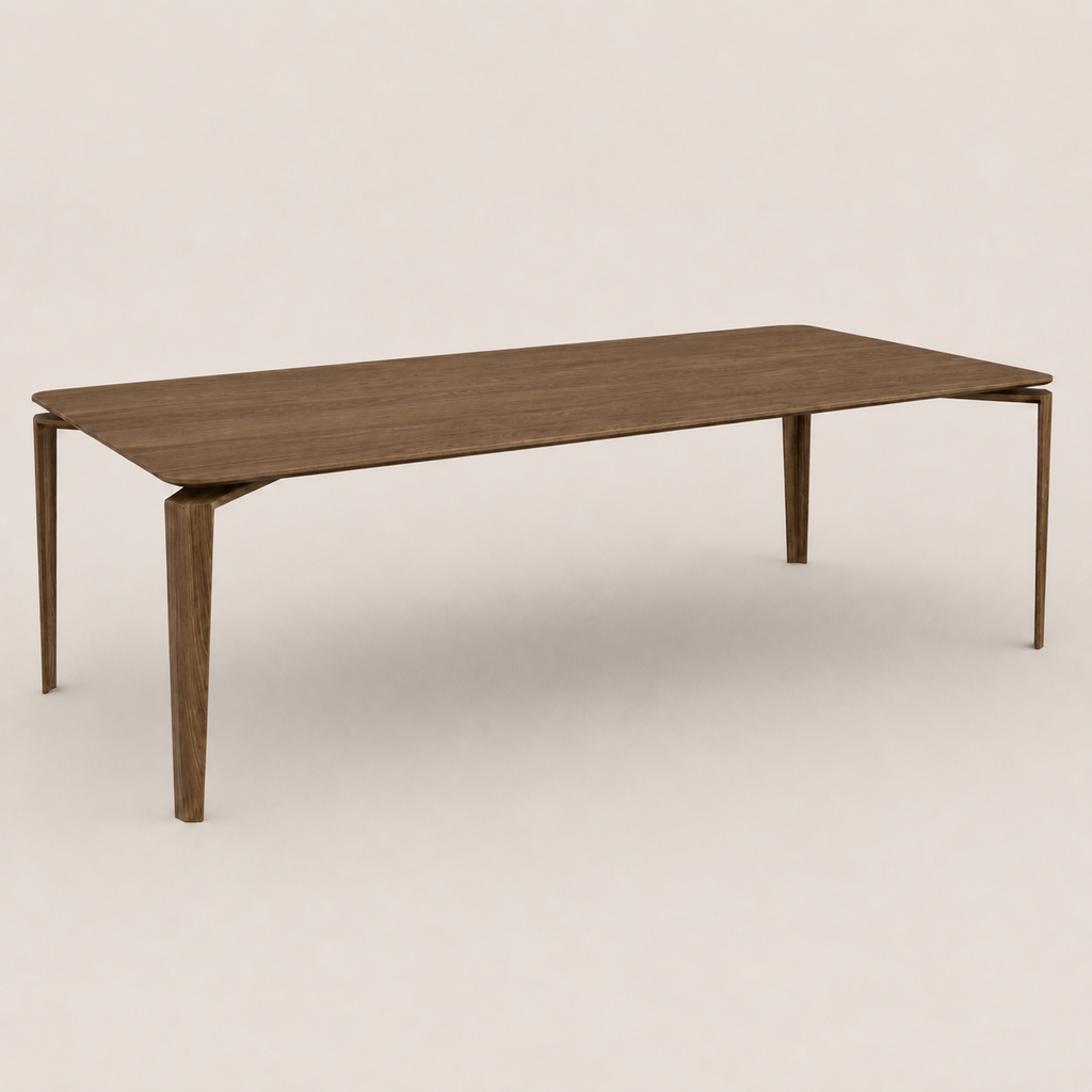 Mesa Bruxelas 270 x 110 cm Nogueira