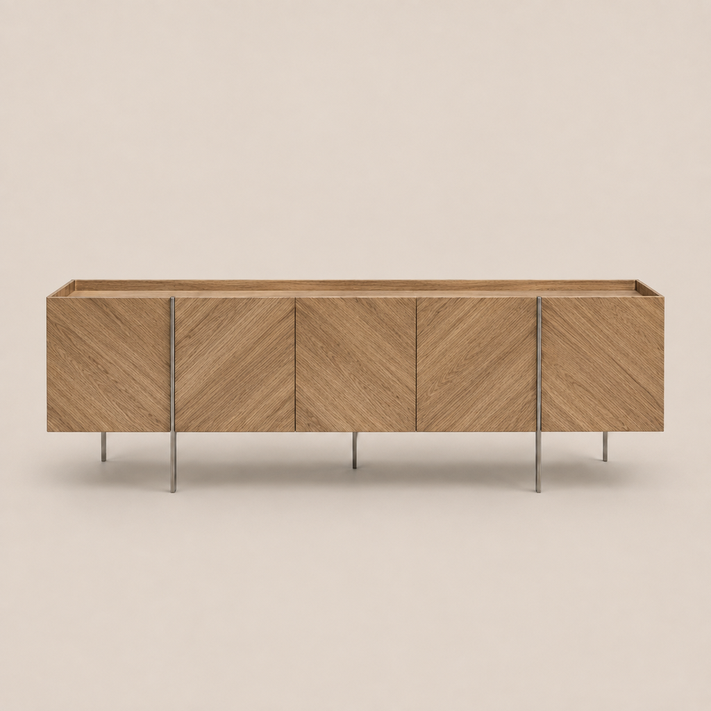 Vajillero Baden 250 x 48 x H76 cm onix metalizado Petiribí