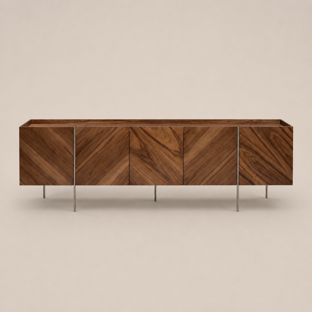 Vajillero Baden 250 x 48 x H76 cm onix metalizado Nogueira