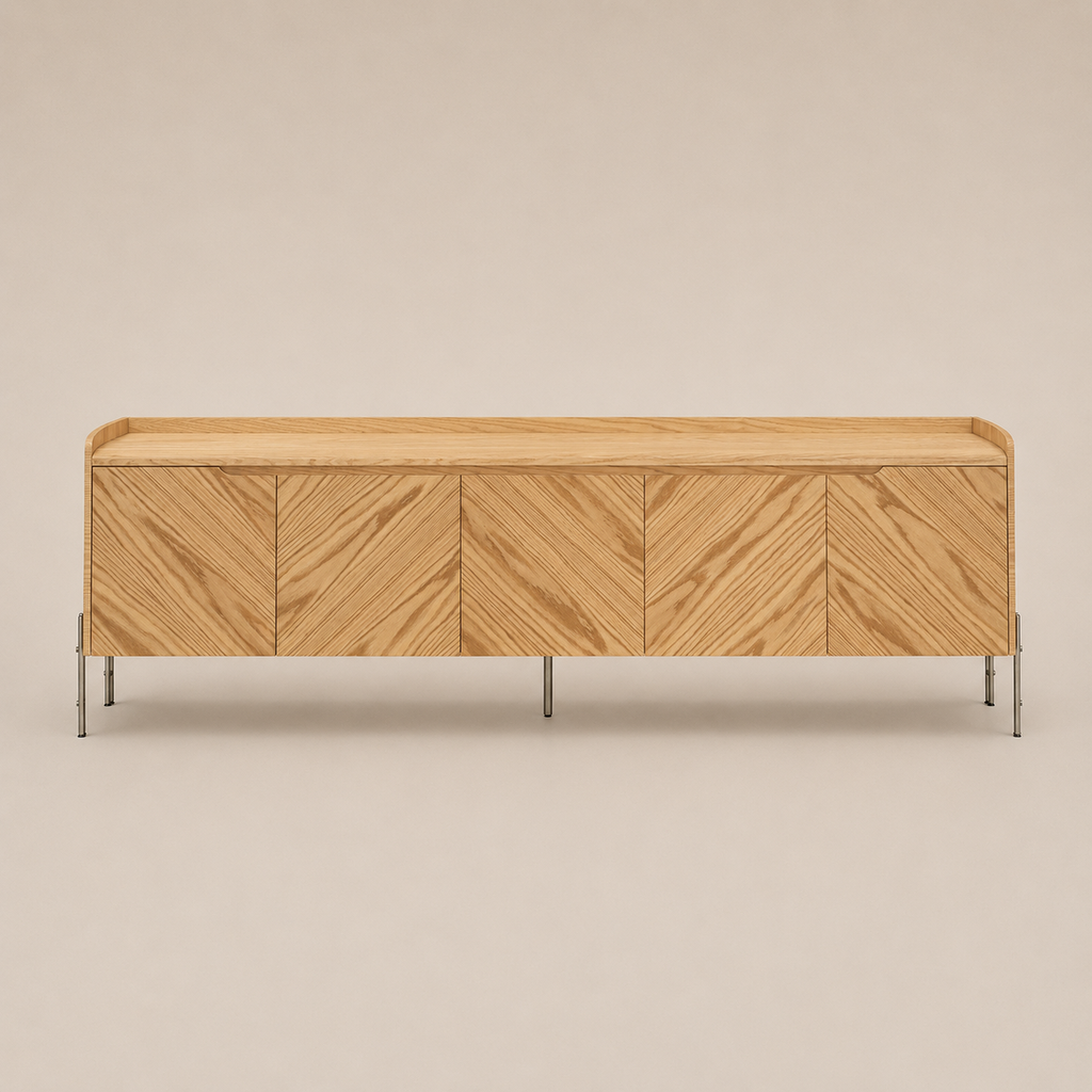 Vajillero Kioto 208 x 45 x H76 cm onix metalizado Petiribí