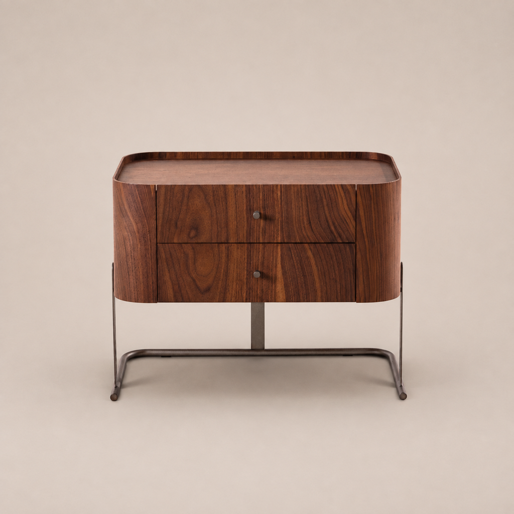Mesa de Luz Ernesto 74 x 46 x H56 cm onix metalizado