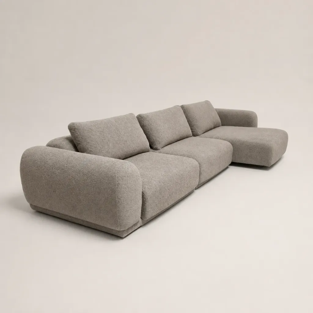 Sillón Padova Retráctil Modular 3 Cuerpos (Gris 17048)