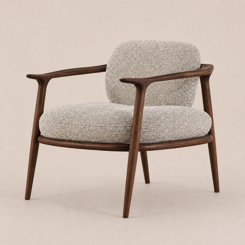 Poltrona Ferrero Imbuia (Tela 7066)
