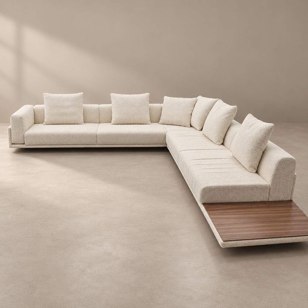 Sillon Linea (10964)  Base Y Mesa Lateral Nogal