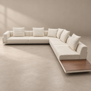 Sillon Linea (10964)  Base Y Mesa Lateral Nogal