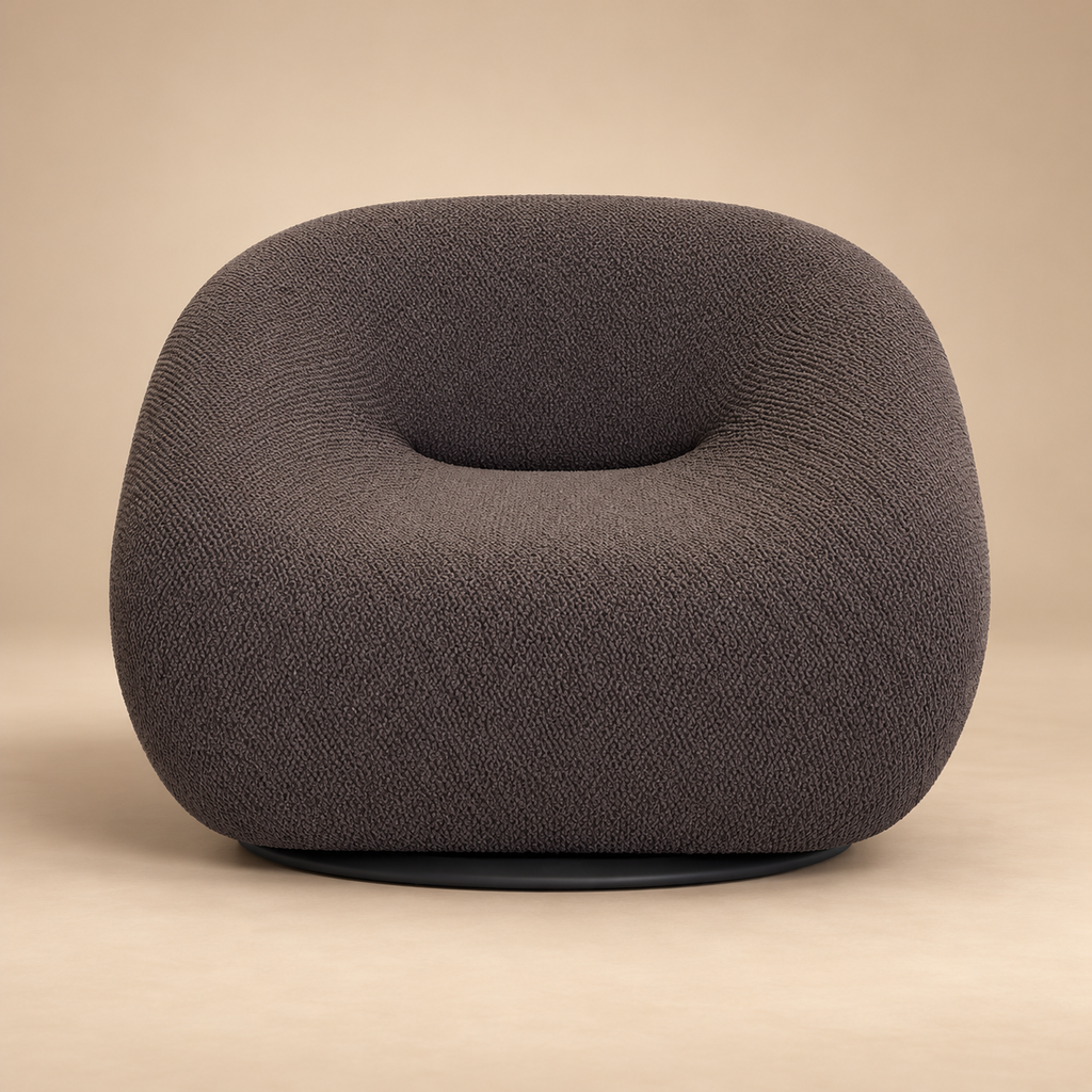 Poltrona Eterea Cafe Base Negra